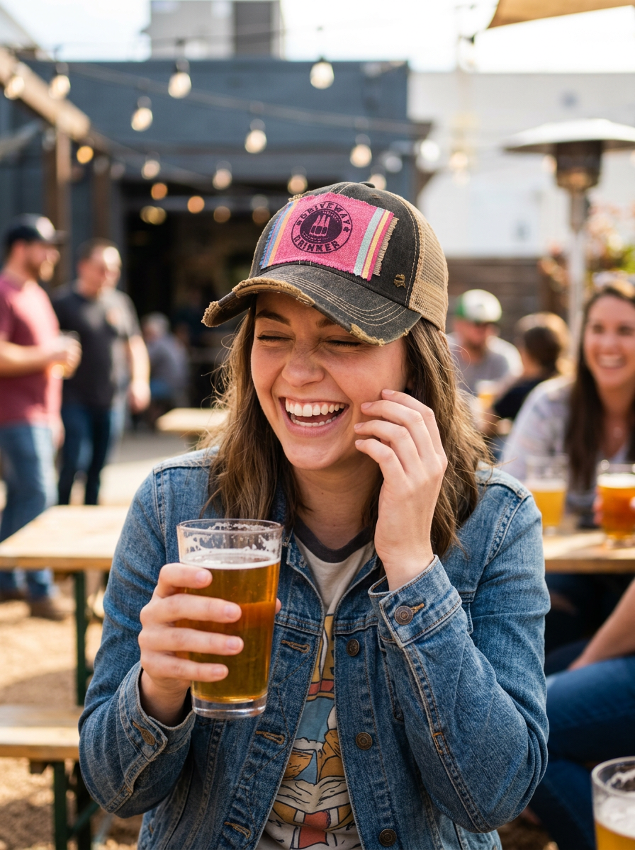 Driveway Drinker Patch Trucker Hat - Lots of colors