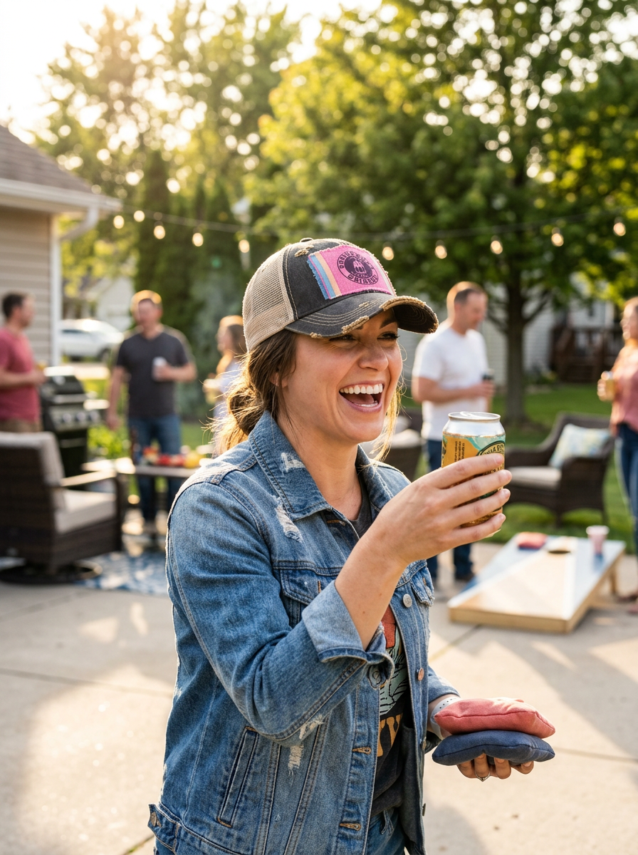Driveway Drinker Patch Trucker Hat - Lots of colors