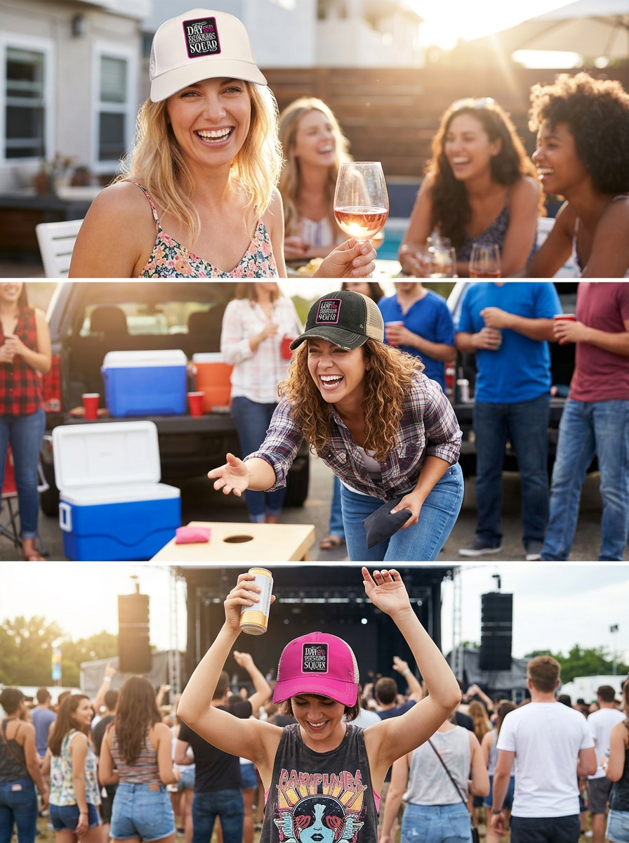 DAY DRINKING SQUAD Hats - 5 CHOICES