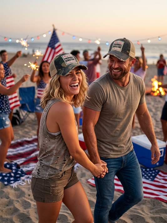FIREWORKS DIRECTOR If I Run You Run Trucker Hat July 4th 250th