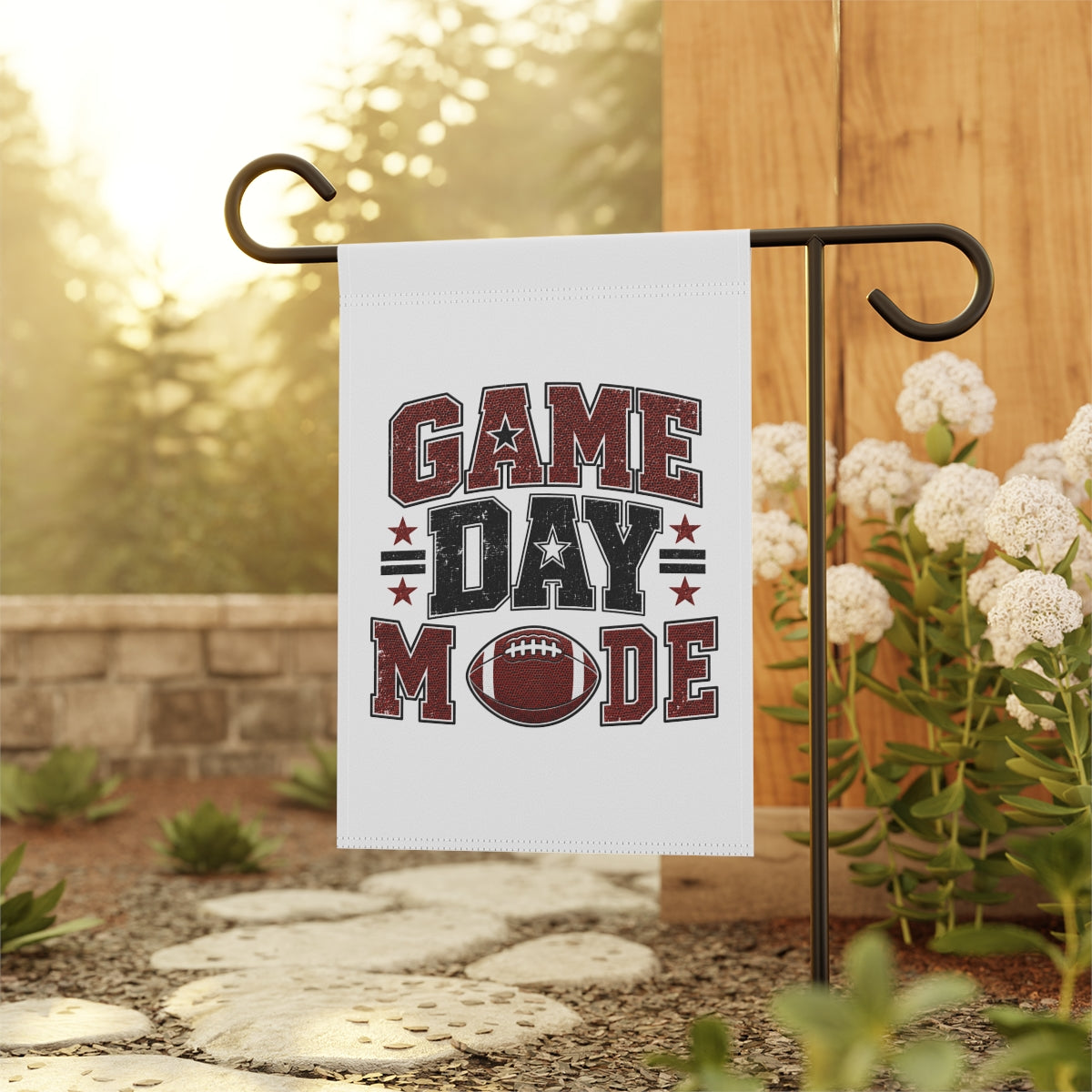 Game Day Mode Garden Flag Football Porch Decor
