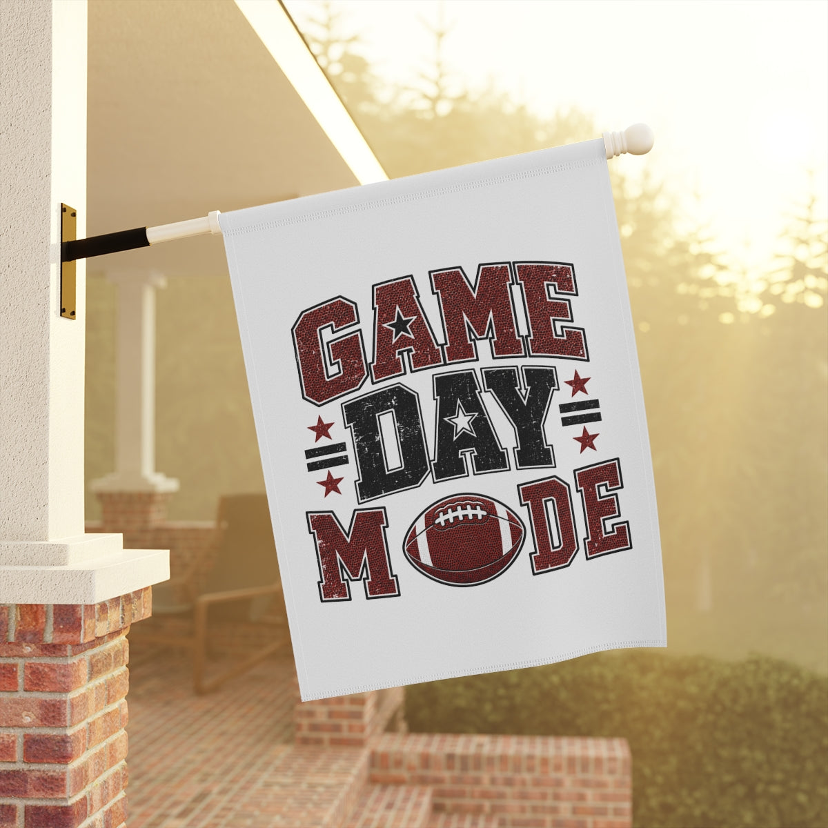 Game Day Mode Garden Flag Football Porch Decor