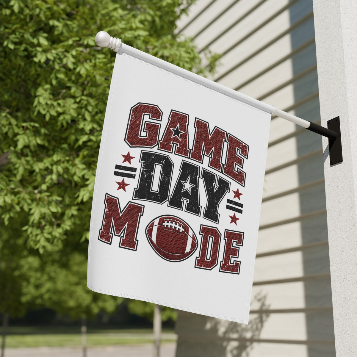 Game Day Mode Garden Flag Football Porch Decor