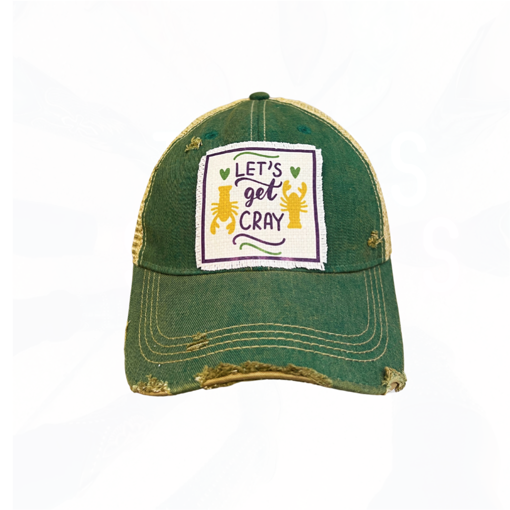 LET'S GET CRAY Crawfish Season Trucker Hats -  Many Colors