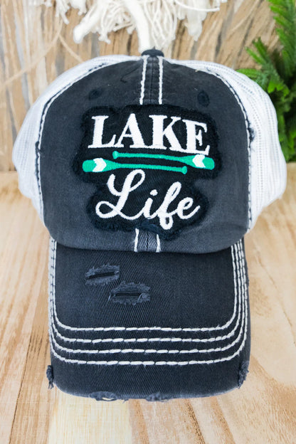 Lake Life Hats - Black or Gold