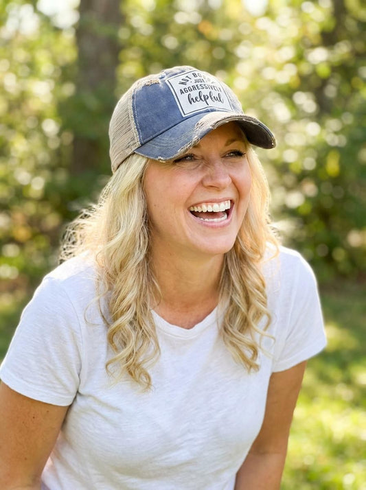Not BOSSY Just Aggressively Helpful Trucker Hat