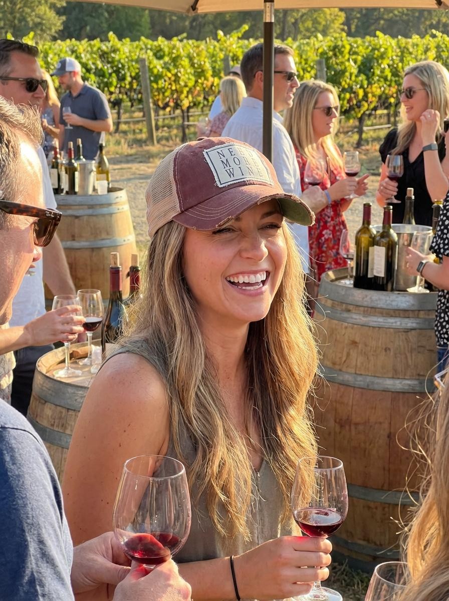 NEED MORE WINE Trucker Hat