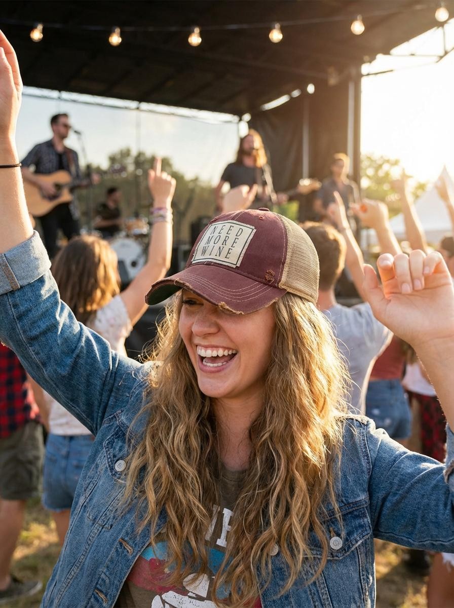 NEED MORE WINE Trucker Hat