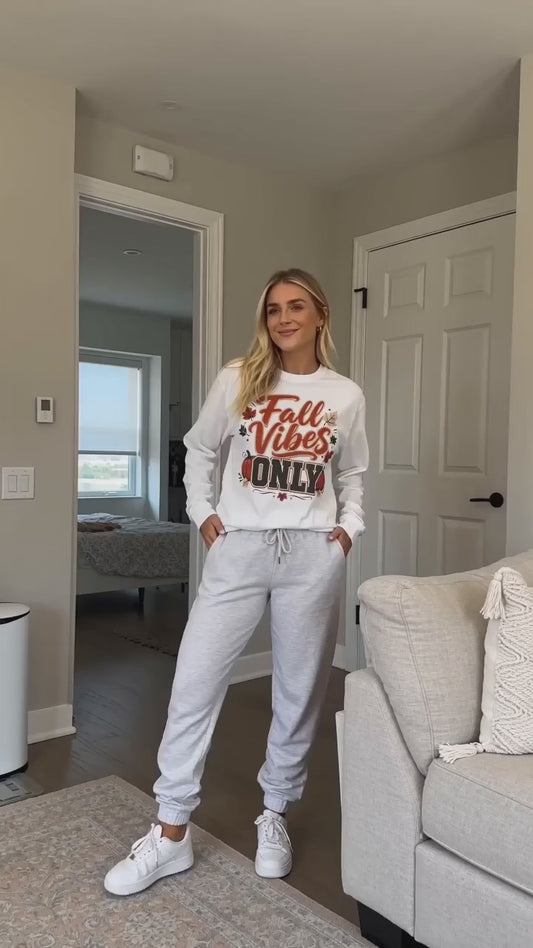 Fall Vibes Only Long Sleeve T- Shirt - Lots of Colors