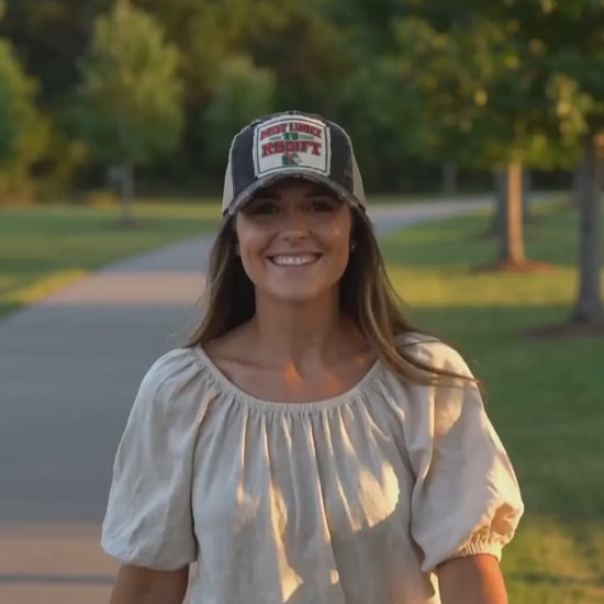 MOST LIKELY TO REGIFT trucker hat video - outdoor winter walk