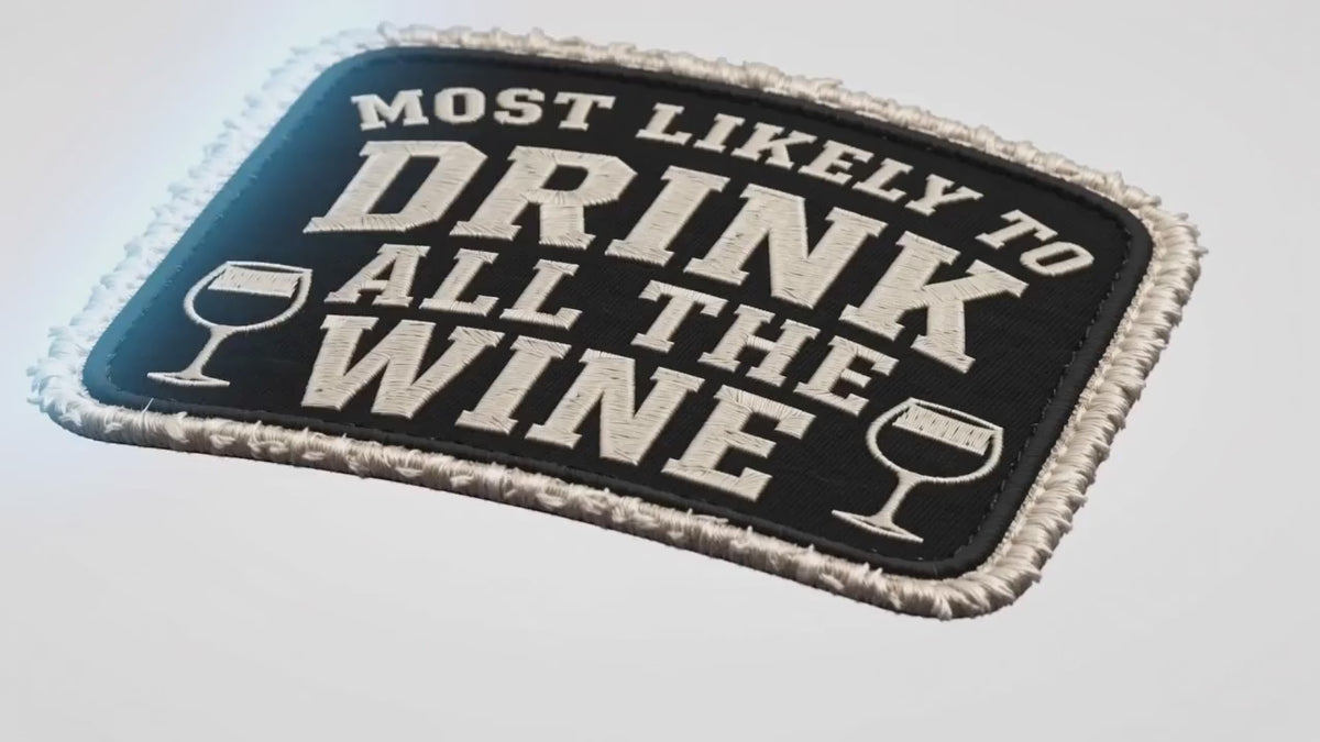MOST LIKELY TO DRINK ALL THE WINE trucker hat video 2