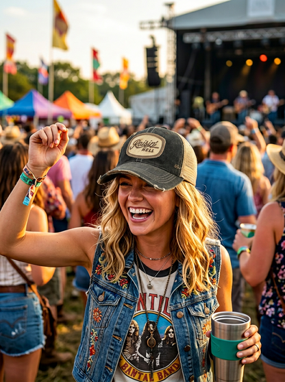Hair-on-Hyde RAISIN' HELL Patch Hats - 9 Color CHOICES