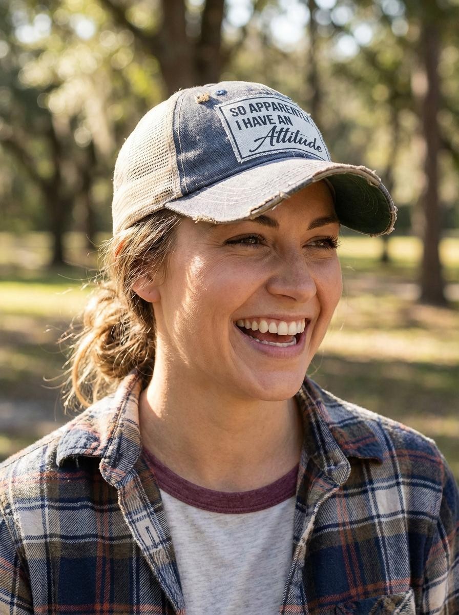 SO APPARENTLY I HAVE AN Attitude Trucker Hat