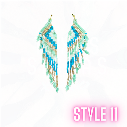 Stone & Fringe Earrings Collection