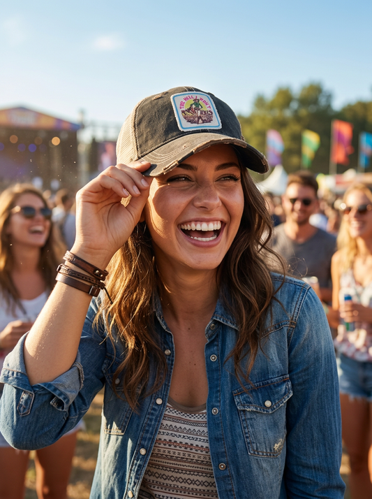 THE HELL I WON'T Cowgirl Trucker Hat - 4 Colors