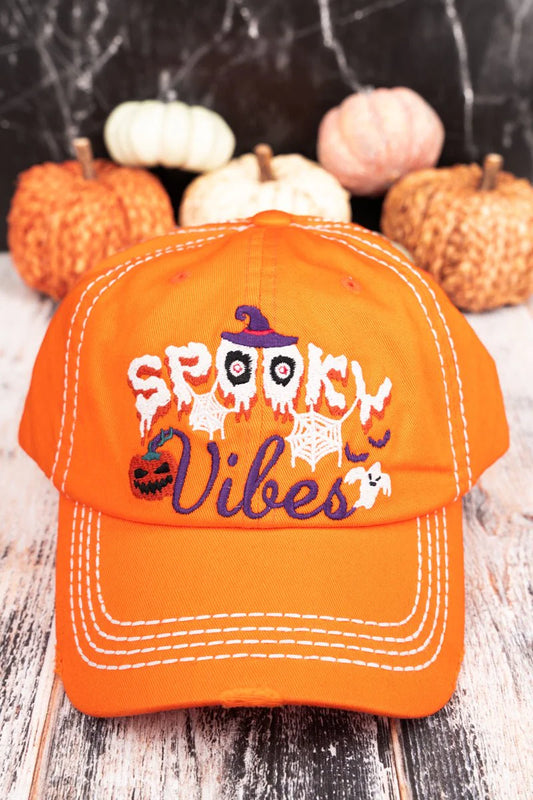 Spooky Vibes Halloween Baseball Hat
