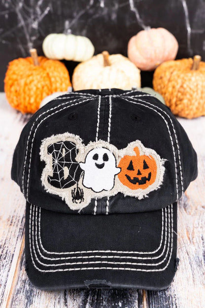 BOO Halloween Baseball Hats - 2 Colors