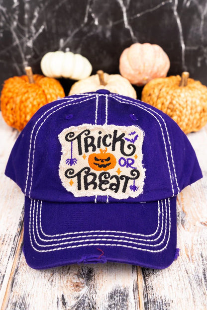 Trick or Treat Halloween Baseball Hat