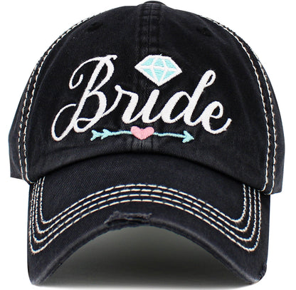 BRIDE Diamond Hat - Black or White