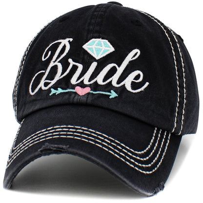 BRIDE Diamond Hat - Black or White