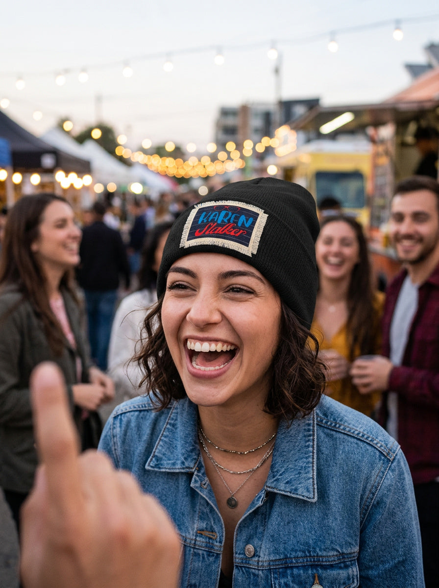 Sassy beanie hat Karen Stalker (black) - lifestyle photo