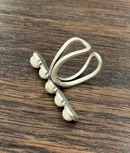 White Turquoise Cuff Ring