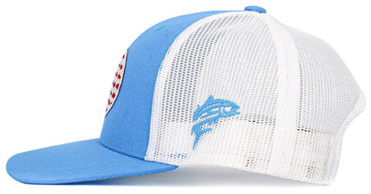 Round Fish Flag Hats - Black or Blue
