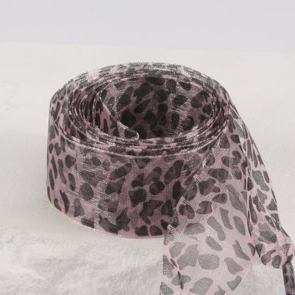 Leopard Satin Organza Shoe Laces - 4 Colors