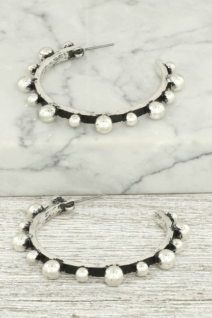 Western Bubble Hoop Earrings