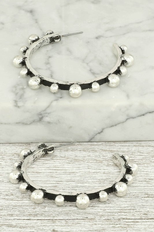 Western Bubble Hoop Earrings