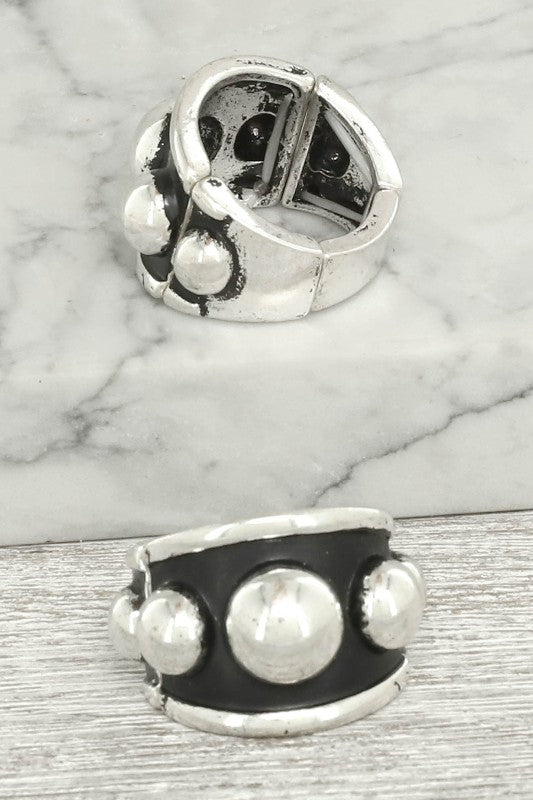 Western Dome Bubble Stretch Ring