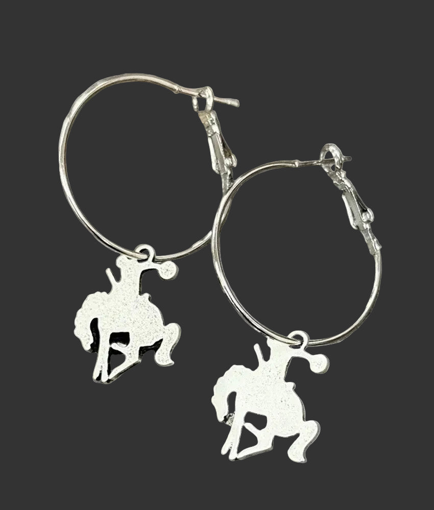 Western COWBOY Rodeo Drop Hoop Earrings