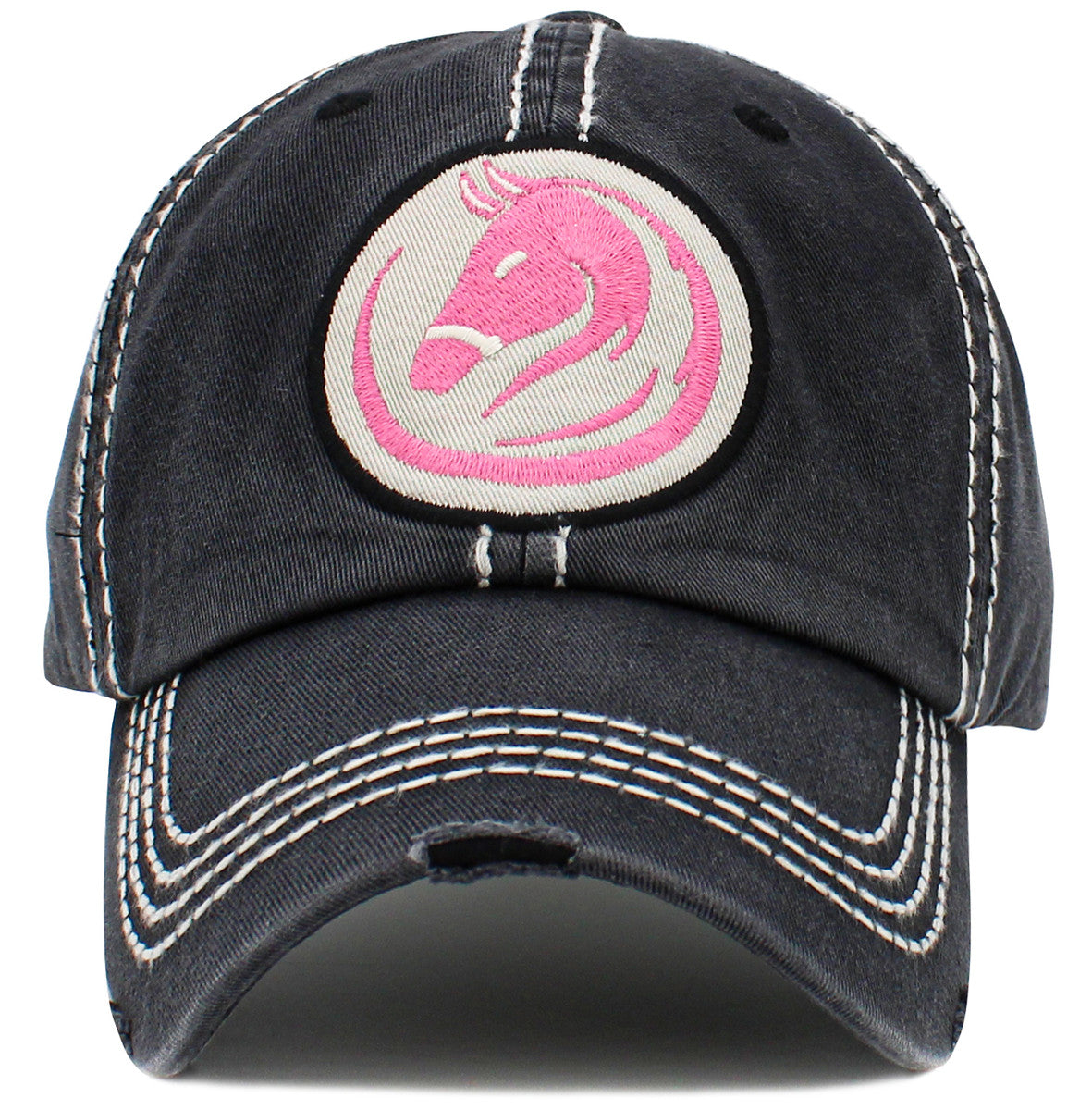 Horse Logo Hat - Black