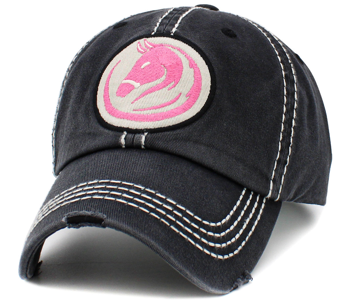 Horse Logo Hat - Black