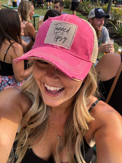 Tanned & Tipsy Trucker Hat - Lot's of Colors