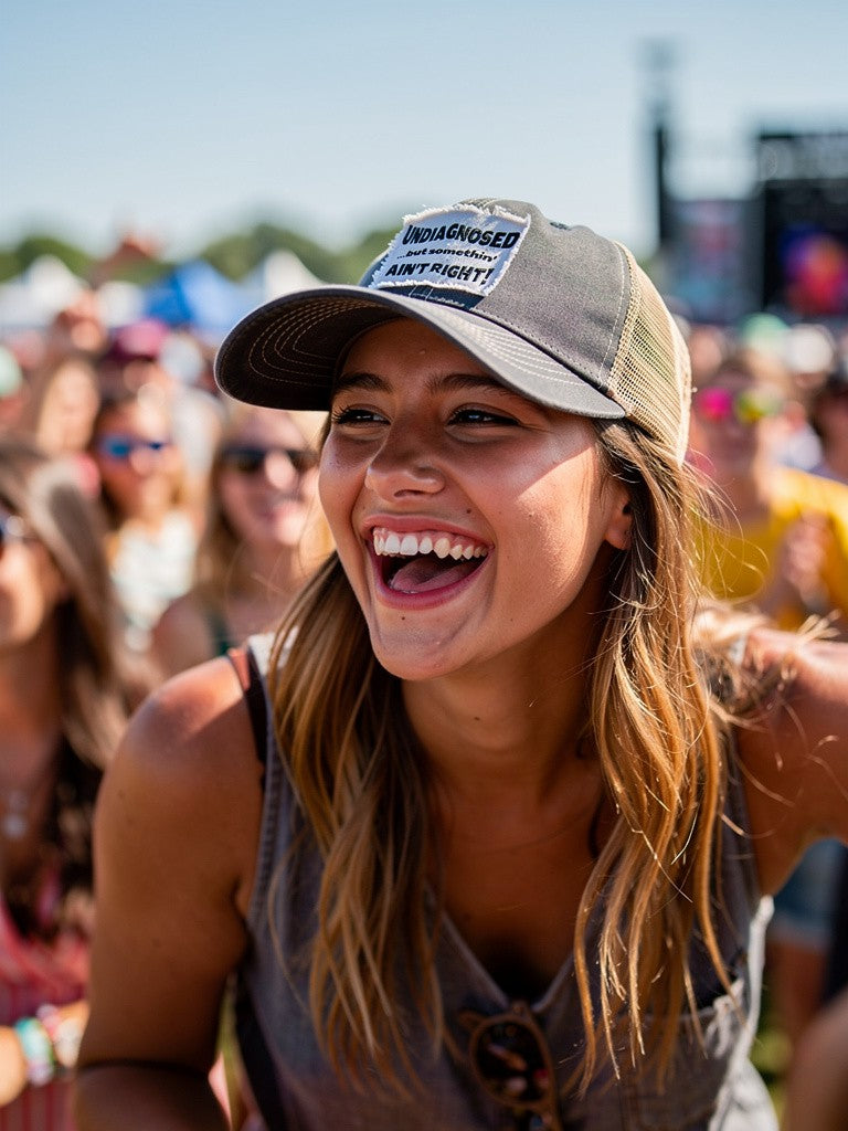 UNDIAGNOSED....but somethin' ain't right! Trucker Hat - many colors