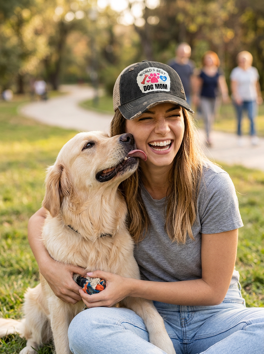WORLD'S Best Dog MOM Trucker Hats - 5 Colors