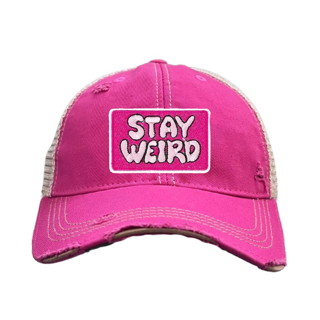 STAY WEIRD TRUCKER HAT - 6 CHOICES