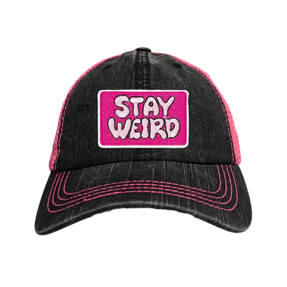 STAY WEIRD TRUCKER HAT - 6 CHOICES