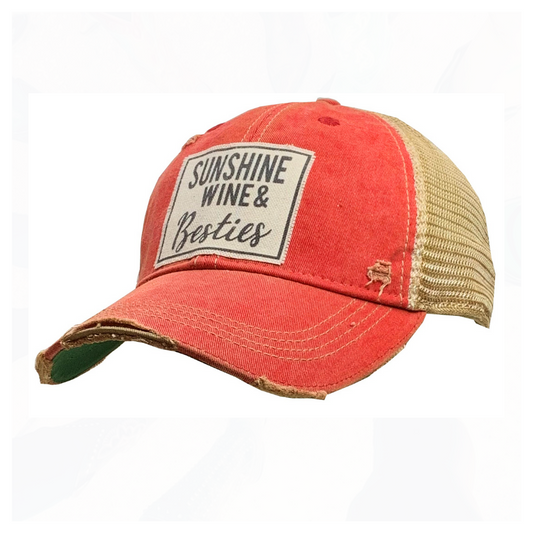 Sunshine Wine & Besties Trucker Hat