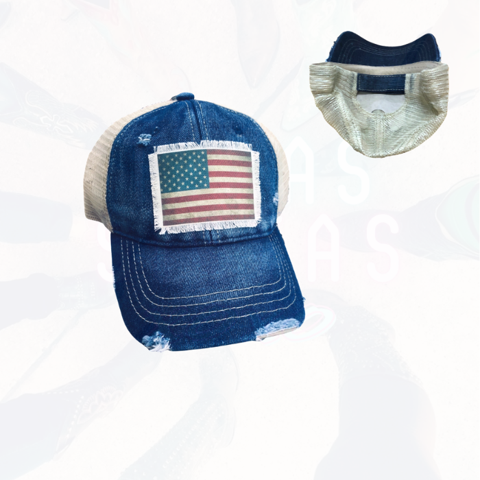 American Flag Trucker Hat