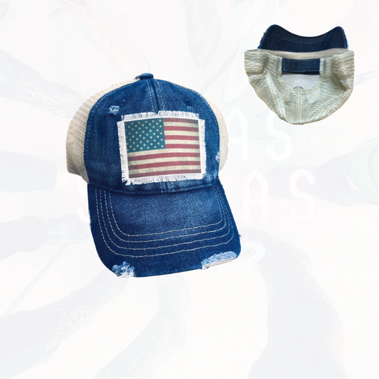 American Flag Trucker Hat