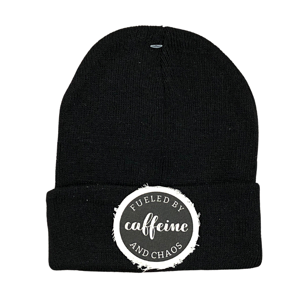 Sassy Beanie Hat -Caffeine & Chaos