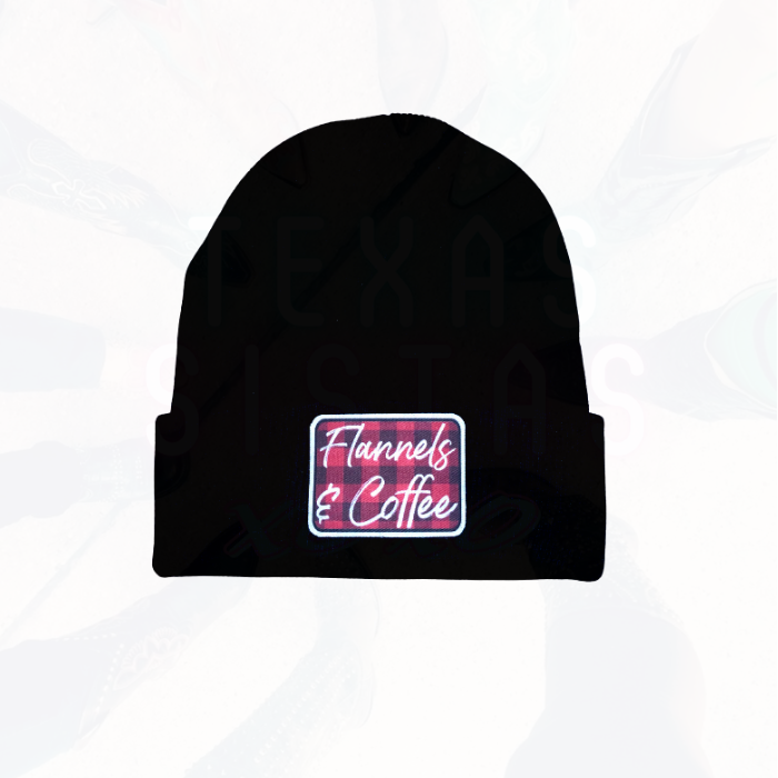 Sassy Beanie Hat - Flannels & Coffee