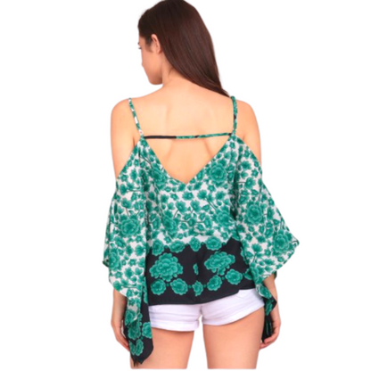 Cute Flowy Kimono Cami Tops - Pink or Green