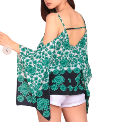 Cute Flowy Kimono Cami Tops - Pink or Green