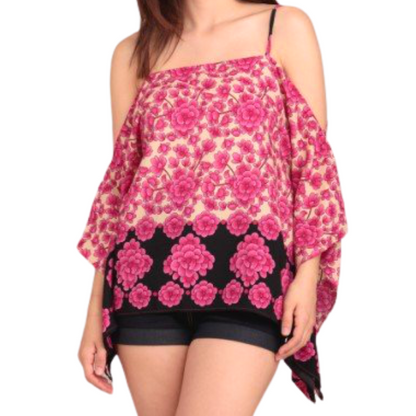 Cute Flowy Kimono Cami Tops - Pink or Green