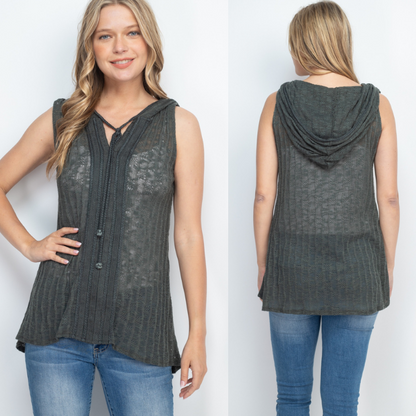 So Cute Knit Hoodie Tops - 3 Colors