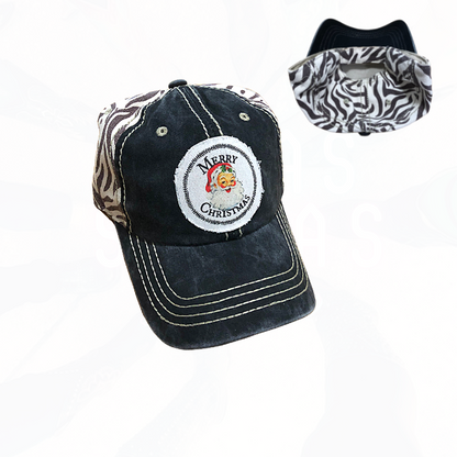 Sassy Holiday Trucker Hat - Merry Christmas Santa