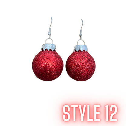 Christmas Confetti Glitter Earrings - Many Styles